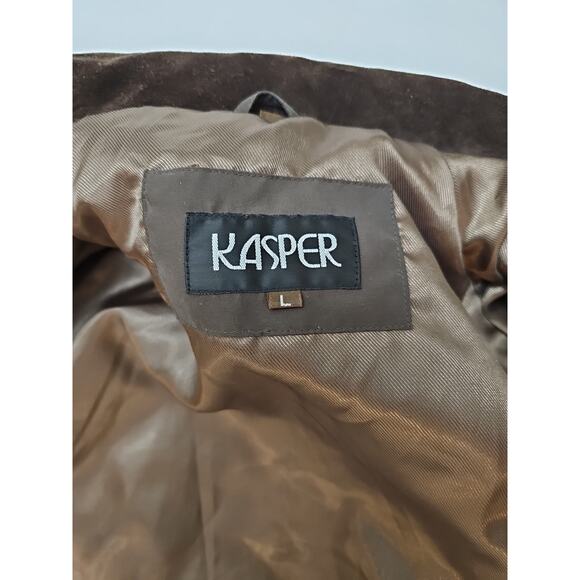 Kasper Men's Casual Loose Fit Windbreaker Jacket Zipper Streetwear Outerwear - Picture 5 of 5